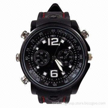 HD Effect Hunting Video Camera Watch, 1/2/4/8GB Capacity, Voice Recording Function